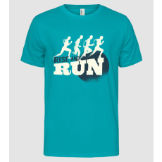 Pólómánia Rise and Run - Futóknak póló - Férfi Alap póló