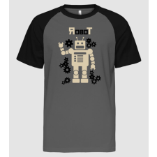 Pólómánia Robot - Férfi Baseball Póló férfi póló