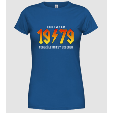 Pólómánia Rock születésnap 1979 December - Női Kerek nyakú Póló