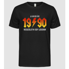 Pólómánia Rock születésnap 1990 JANUÁR - Férfi Alap póló férfi póló