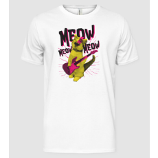 Pólómánia Rocker Cica Meow - Férfi Alap póló