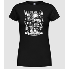 Pólómánia Rocker nagymama - Női Kerek nyakú Póló női póló