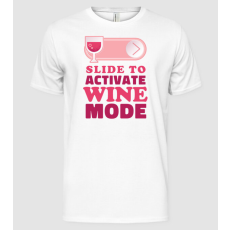 Pólómánia Slide To Activate Wine Mode - Férfi Alap póló