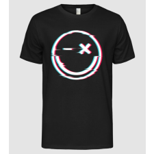 Pólómánia Smile glitch neon tiktok style - Férfi Alap póló férfi póló