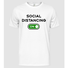 Pólómánia Social distancing on - Férfi Alap póló
