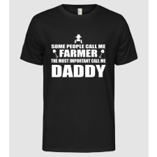 Pólómánia Some people call me farmer Apának - Férfi Alap póló férfi póló