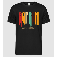 Pólómánia Sopron város sziluett  - Férfi Alap póló férfi póló