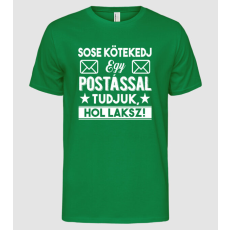 Pólómánia Sose kötekedj egy postással - Férfi Alap póló