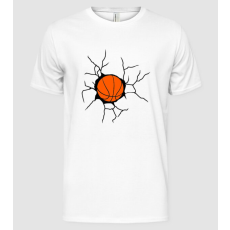 Pólómánia stock-vector-broken-wall-with-basketball-29803471 - Férfi Alap póló