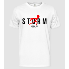 Pólómánia Storm Area 51 Jordan white - Férfi Alap póló férfi póló