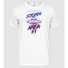 Pólómánia storm area 51 ufo purple - Férfi Alap póló
