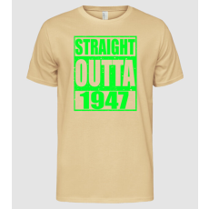 Pólómánia Straight Outta - 1947 - Férfi Alap póló