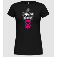 Pólómánia Support Women - Női Kereknyakú Póló női póló