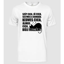 Pólómánia szép cica, jó cica fekete - Férfi Alap póló férfi póló