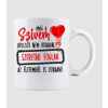 Pólómánia Szeretni foglak - Fehér bögre