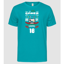 Pólómánia Szülinapos gamer 2001 18 éves - Férfi Alap póló férfi póló