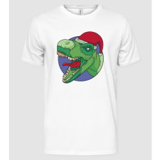 Pólómánia T-rex Santa - Férfi Alap póló