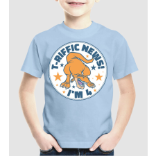 Pólómánia T-rex Terrific news i'm 4 - Uniszex Gyerek Póló gyerek póló