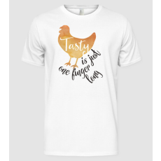 Pólómánia Tasty is just one finger long - Férfi Alap póló