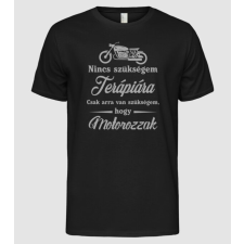 Pólómánia Terápiás motorozás - Férfi Alap póló férfi póló