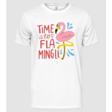 Pólómánia Time to Flamingle Flamingó - Férfi Alap póló