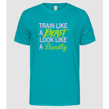 Pólómánia train like a beast_1460 - Férfi Alap póló férfi póló