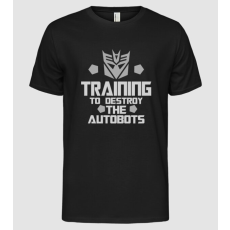 Pólómánia Training to destroy the autobots - Férfi Alap póló