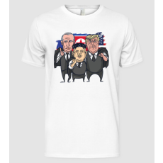 Pólómánia Trump, Putin, Kim - Három Jóbarát - Férfi Alap póló