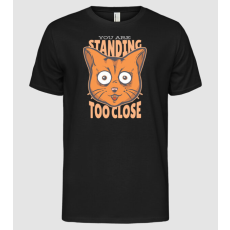 Pólómánia Túl közel állsz Cicás - Férfi Alap póló