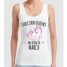 Pólómánia Unicorn queens are born in - March - Női Trikó női póló