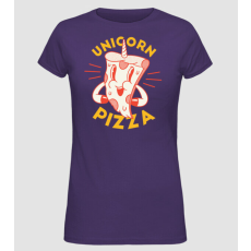 Pólómánia Unikornis Pizza - Női Alap póló