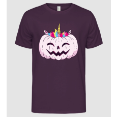 Pólómánia Unikornis Tök Fej Halloween - Férfi Alap póló