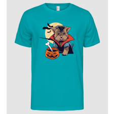 Pólómánia Vámpír Yorkie Halloween - Férfi Alap póló férfi póló