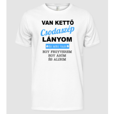 Pólómánia Van Két Csodaszép Lányom - Férfi Alap póló