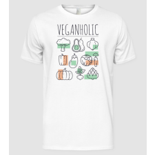 Pólómánia Veganholic - Férfi Alap póló férfi póló