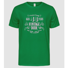 Pólómánia Vintage Dude - 40 - Férfi Alap póló férfi póló