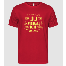 Pólómánia Vintage Dude - 60 - Férfi Alap póló