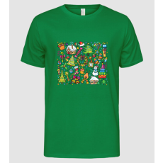 Pólómánia Xmas elements - Férfi Alap póló
