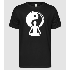 Pólómánia Yin yang meditáció - Férfi Alap póló
