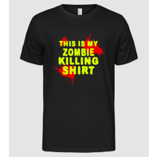Pólómánia zombie killing shirt_4240 - Férfi Alap póló