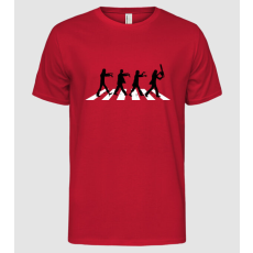 Pólómánia Zombies-on-Abbey-Road - Férfi Alap póló