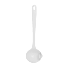 Polonic levesek szétválasztásához és olajszűrőhöz, szilikon, 35x10 cm, fehér, Promerco® konyhai eszköz