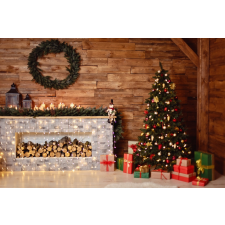  Polyester fotó háttér. Karácsonyi stúdió háttér 210cm x 250cm plsd-478 háttérkarton