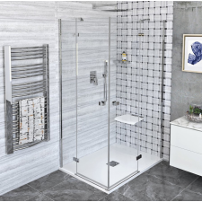 Polysan FORTIS LINE szögletes zuhanykabin 900x1100mm, sarokbelépős kád, zuhanykabin