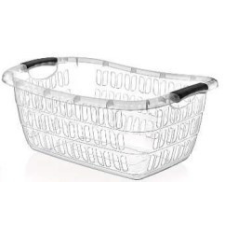 Polytime Ruháskosár Ovál 55X37. Trans bútor