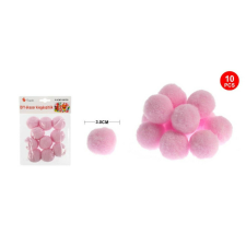  POMPOM VILÁGOS RÓZSASZÍN 3CM 10DB-OS kreatív és készségfejlesztő