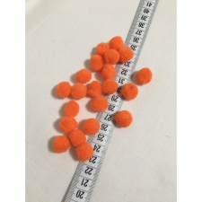 Pompon 1,5 cm narancs dekorációs kellék