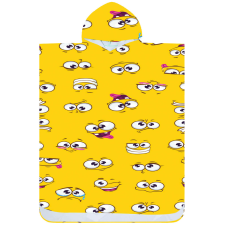  Poncsó törölköző SMILE sárga 80×145 cm lakástextília