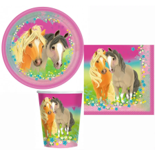  Póni Pretty party szett 36 db-os 23 cm-es tányérral party kellék