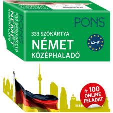  PONS 333 szókártya Német középhaladó + 100 online feladat nyelvkönyv, szótár
